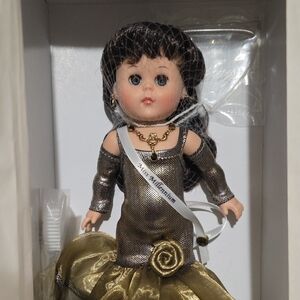 Elegant Doll with Gold Dress